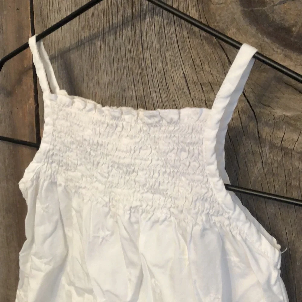 2006 Old Navy White Embroidered Star Sundress 6-12 Months Girls